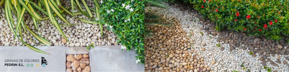 la grava perfecta es definir el estilo que deseas para tu jardín. Las gravas de colores te permiten explorar diferentes estéticas, desde rústicas y naturales hasta modernas y minimalistas: